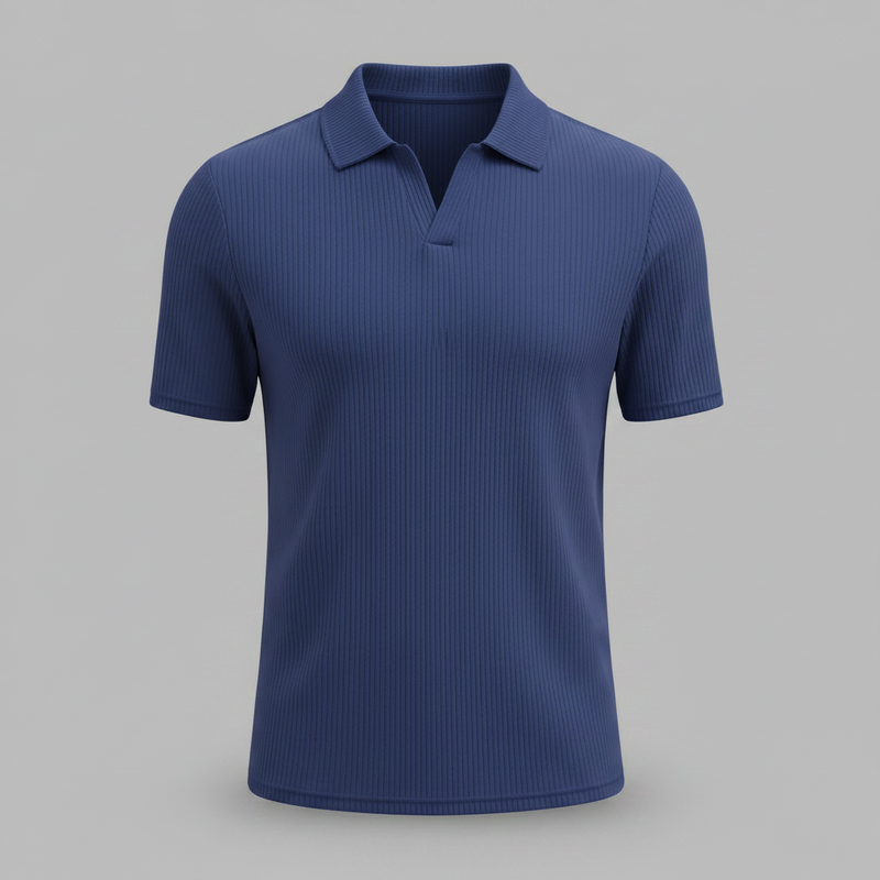 Men's Waffle Polo Shirt | Casual Polo Shirts for Summer