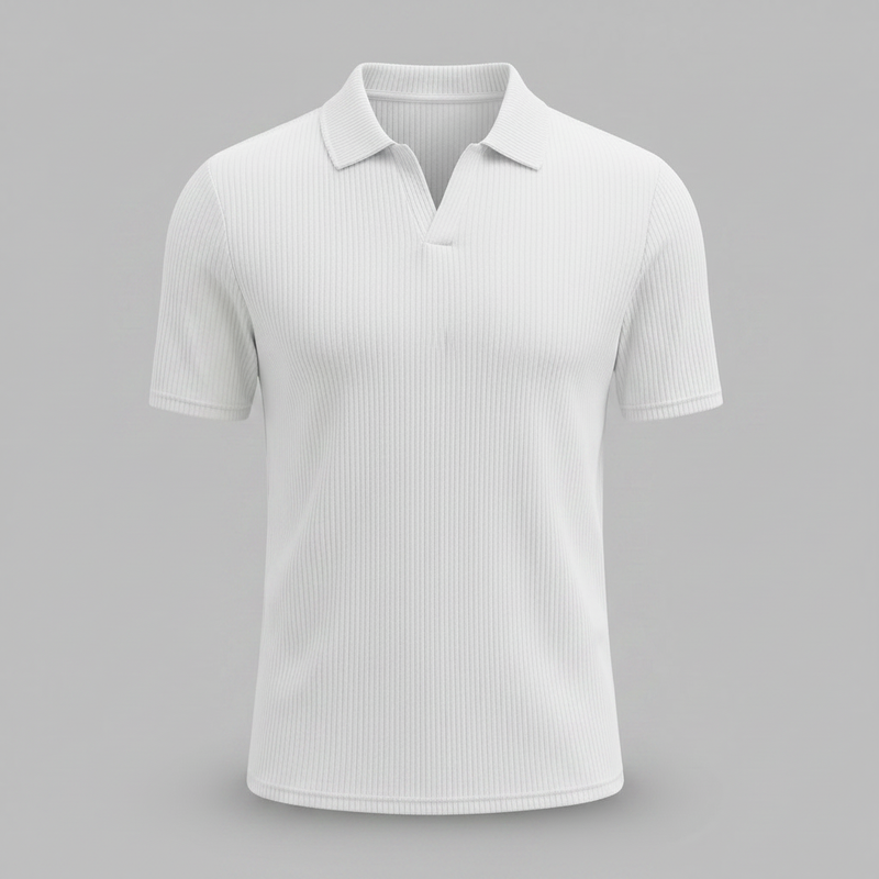 Men's Waffle Polo Shirt | Casual Polo Shirts for Summer