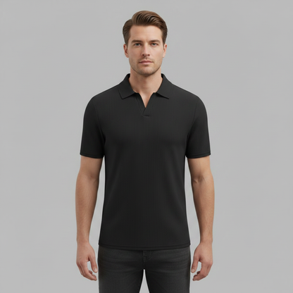 Men's Waffle Polo Shirt | Casual Polo Shirts for Summer