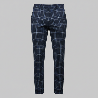 Sasha | Men's Checked Low Waist Chino Pants